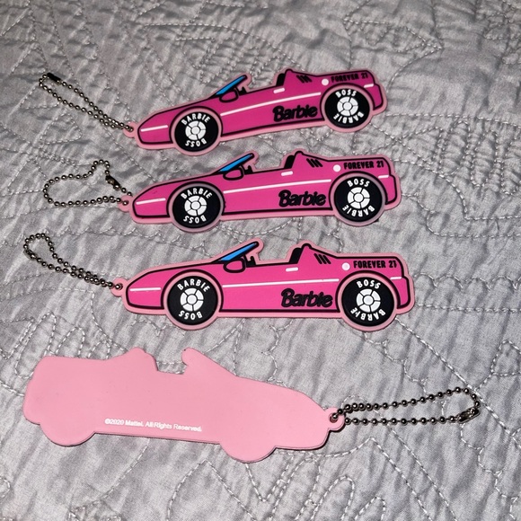 Barbie Logo Pink Corvette Keychain [Sold Individually] - Picture 2 of 4